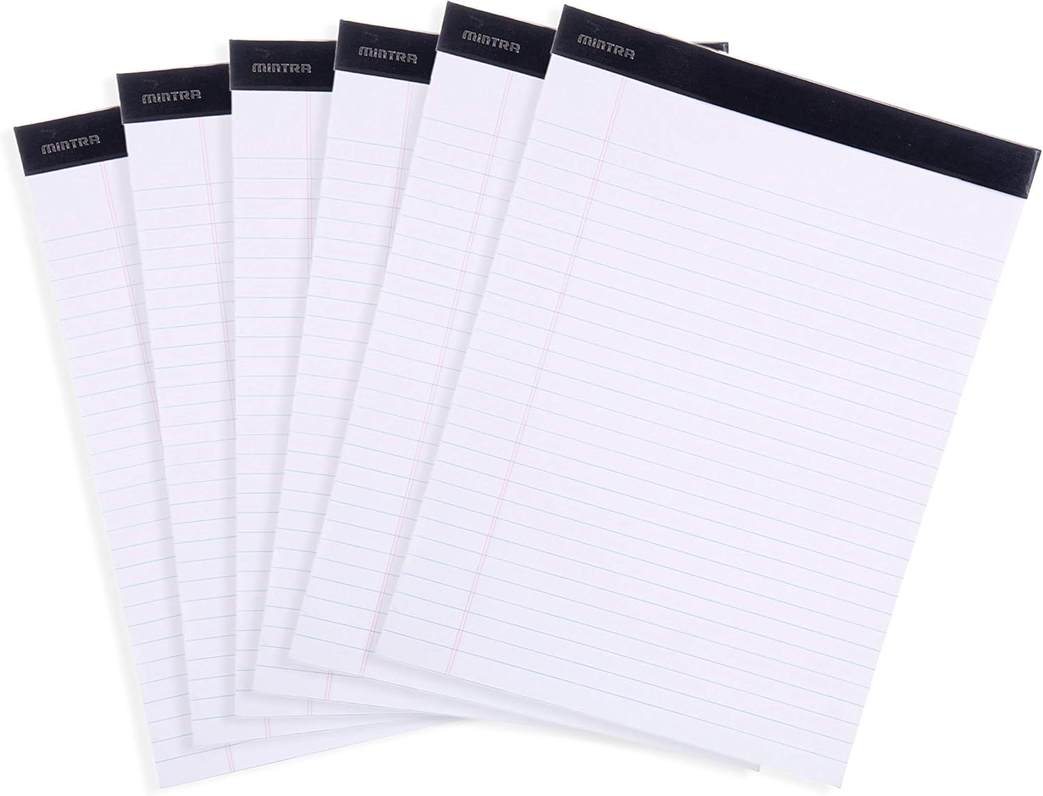 Mintra Legal Pads - 6pk WIDE RULED - High-Quality Notebook Paper