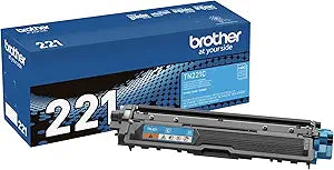 Brother Genuine TN221C Cyan Toner Cartridge for High-Quality Prints