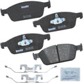 Bendix Priority1 CFC1668 Ceramic Front Brake Pads - Quiet Reliable