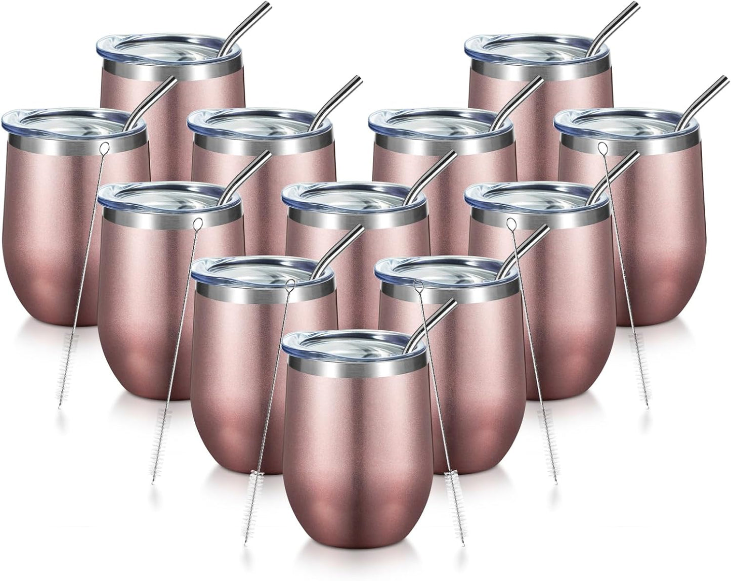 12oz Double Wall Vacuum Insulated Wine Tumbler for All Occasions