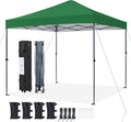 10x10 Pop Up Canopy Tent - Instant 1-Person Setup with Wheeled Bag