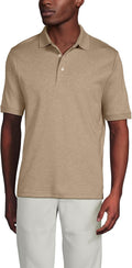 Lands' End Men's Short Sleeve Supima Cotton Polo Shirt - Soft Durable