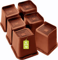 Yookwutar 6 Inch Bed Risers for Heavy Duty Furniture Support