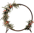 7.5FT Circle Wood Arch for Wedding Ceremony - Elegant Round Backdrop