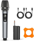 JYX Wireless Microphone UHF Handheld System - Portable Rechargeable