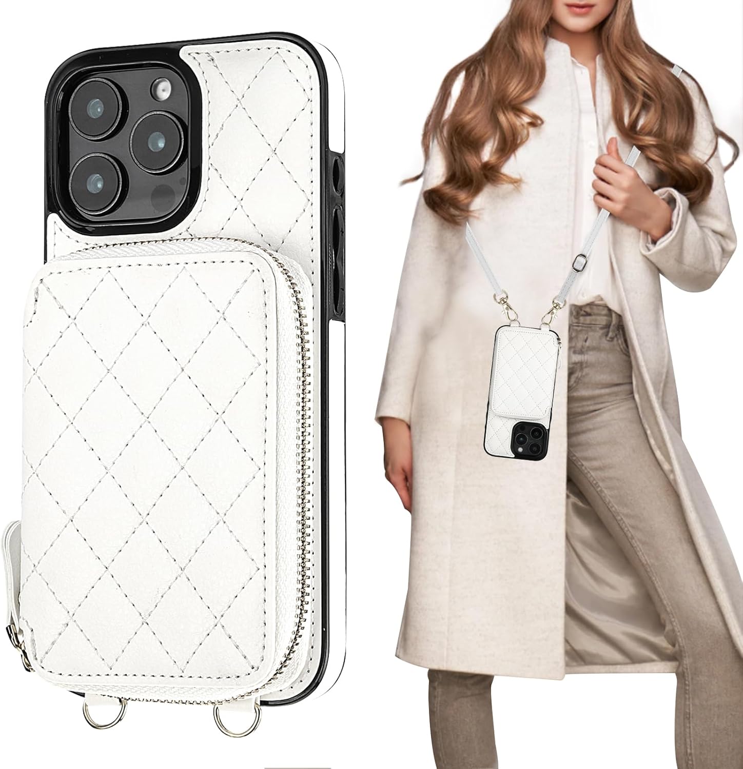 Bocasal Crossbody Wallet Case for iPhone 16 Pro Max - Stylish & Secure
