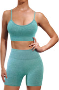 Workout Sets for Women 2 Piece Outfits Gym Shorts High Waisted