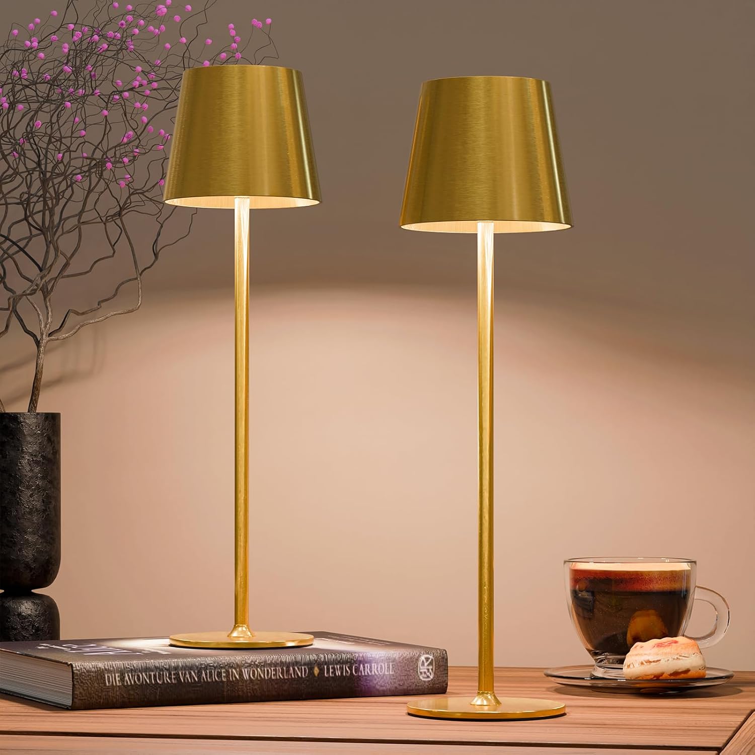 Rechargeable Table Lamp with Touch Control and Dimming Features