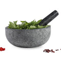Granite Mortar and Pestle Set 8ft Extra Large - Heavy Duty Grinder