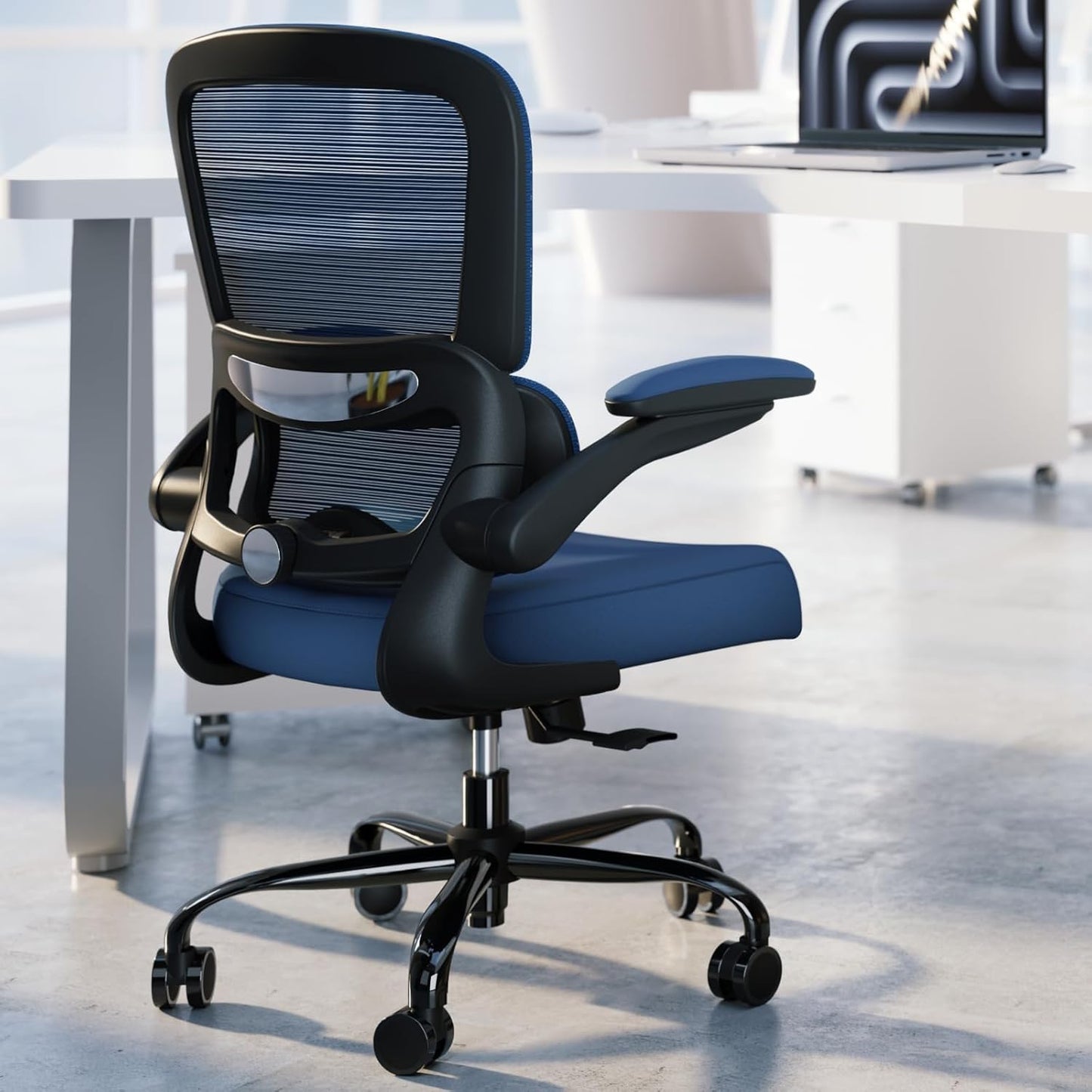 Ergonomic Office Chair with Adjustable Lumbar Support for Comfort