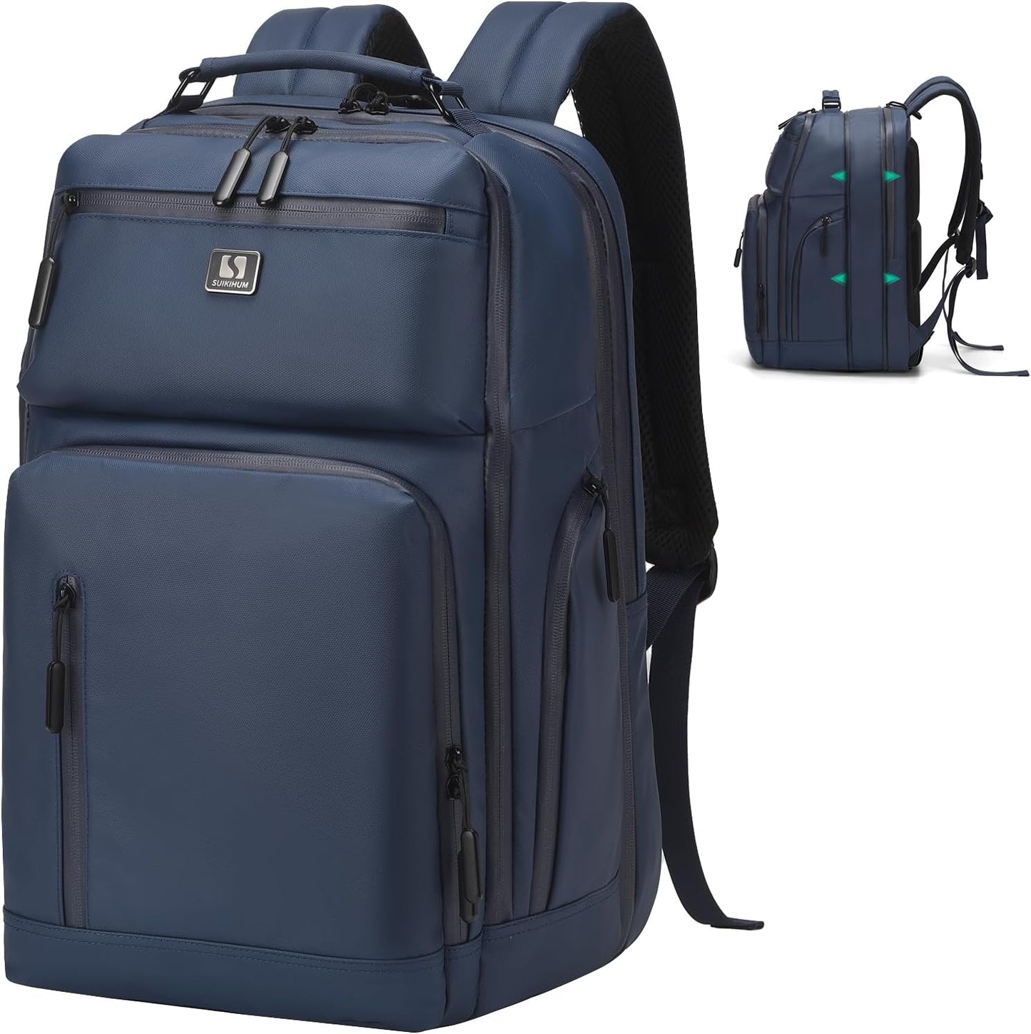 Expandable Business Backpack with 17 Laptop Compartment for Travel