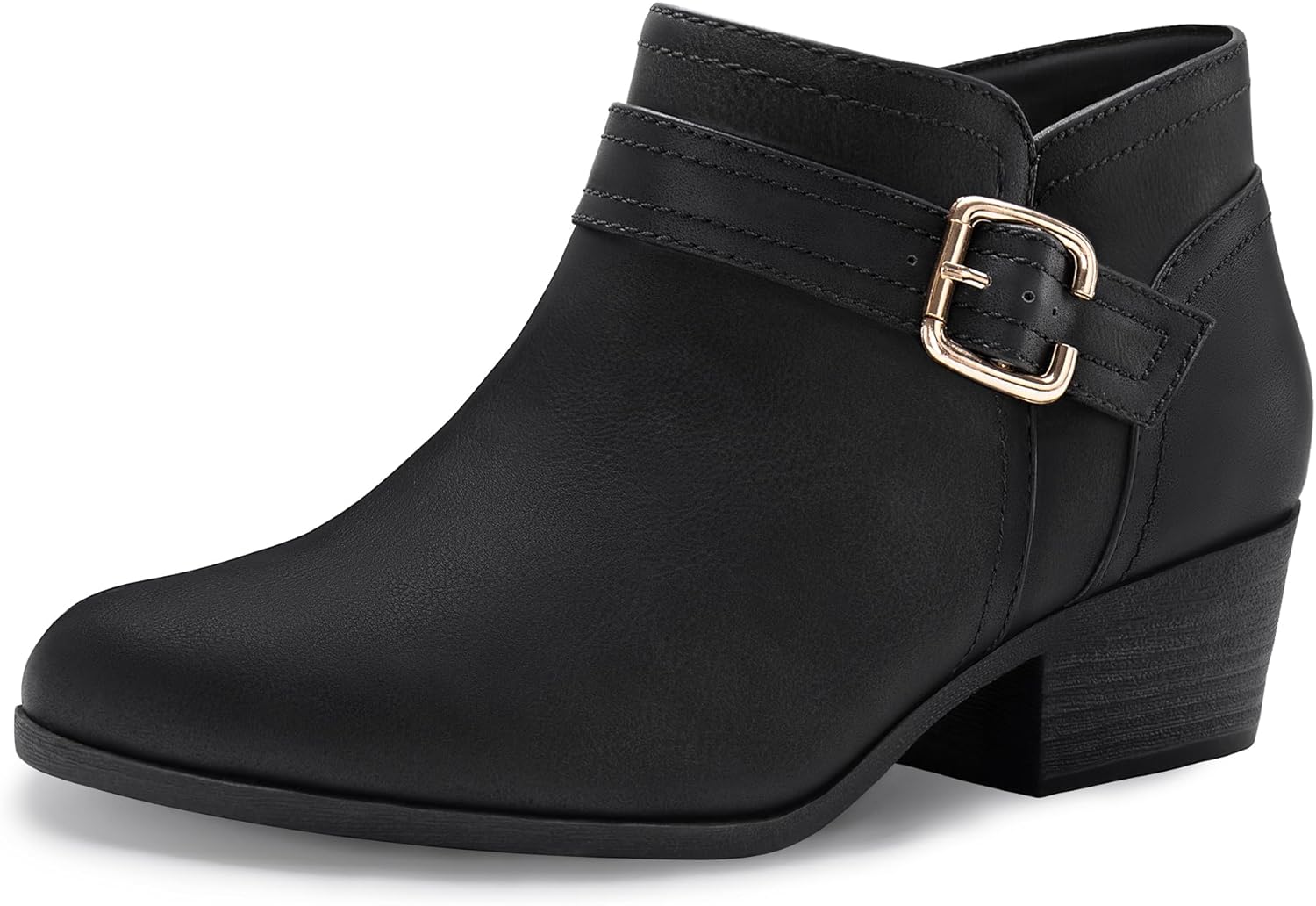 Athlefit Women's Chunky Low Heel Ankle Boots for Every Occasion