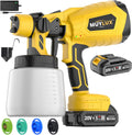 800W Cordless Paint Sprayer with Battery and Charge - Portable