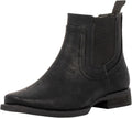 J's.o.l.e Ankle Cowboy Boots for Men Square Toe Chelsea Boots