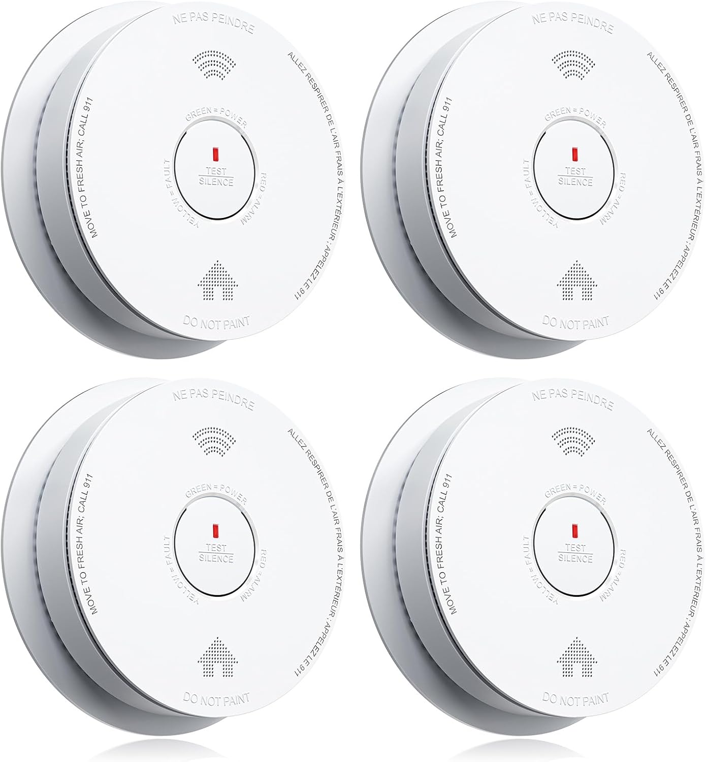 SITERWELL Smoke and Carbon Monoxide Detector Combo 10 Year Battery