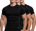 MagnaMan Men's Compression Shirts 3-Pack - Moisture-Wicking T-Shirts