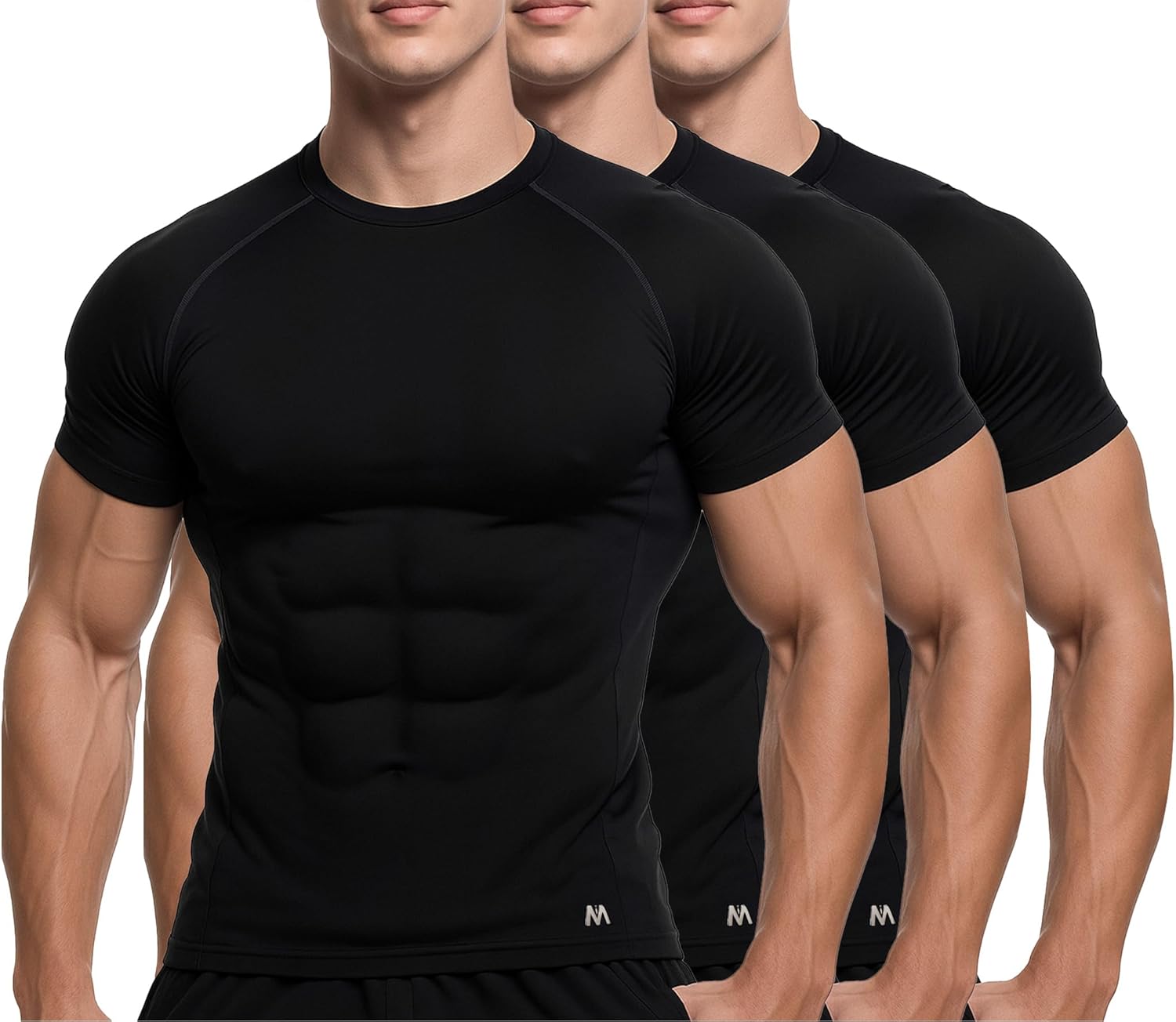 MagnaMan Men's Compression Shirts 3-Pack for Ultimate Comfort