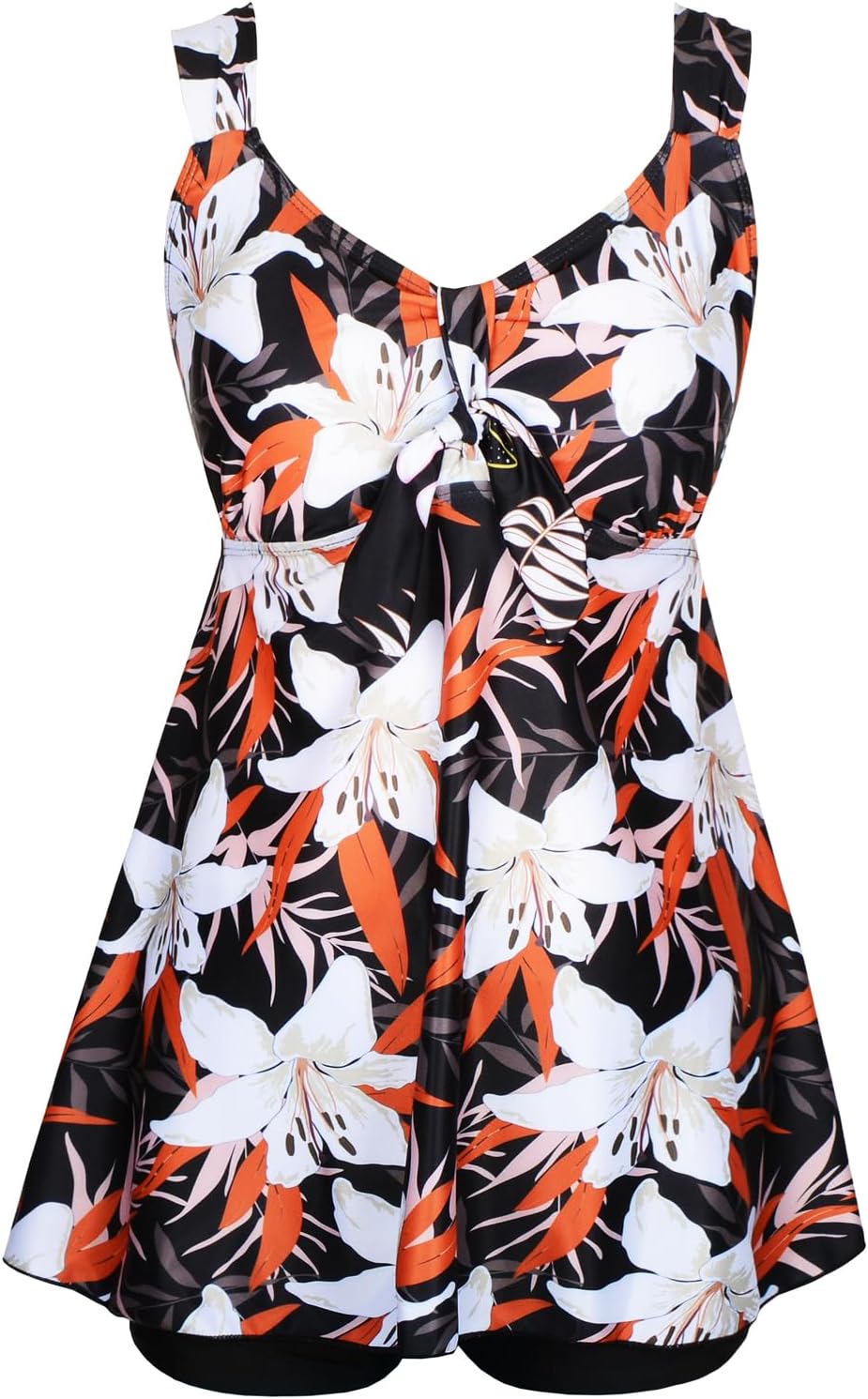 Plus Size Swimsuit for Women with Tummy Control and Shorts