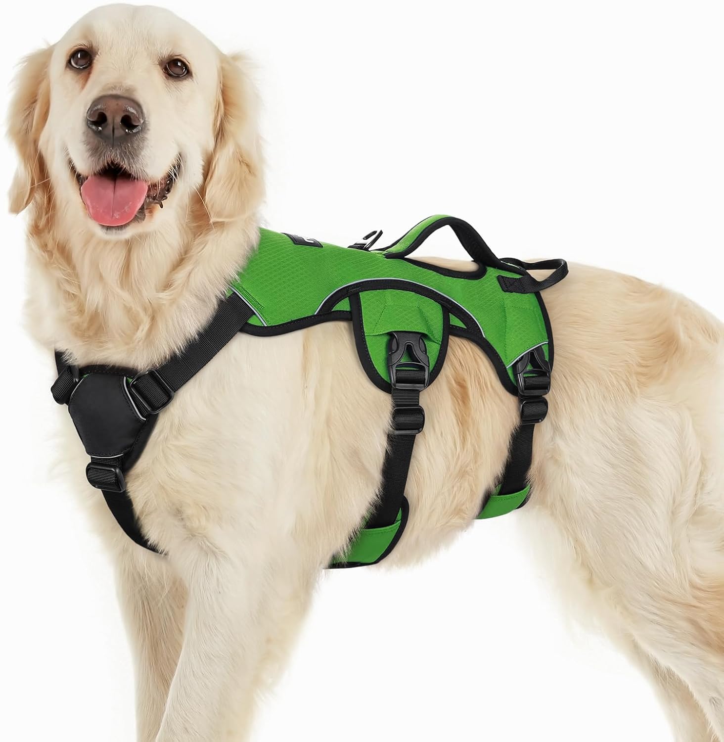 Escape Proof Dog Harness for Large Dogs by rabbitgoo - Green