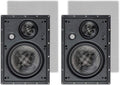 Monoprice 3-Way Carbon Fiber In Wall Speakers 8in Pair - Clean