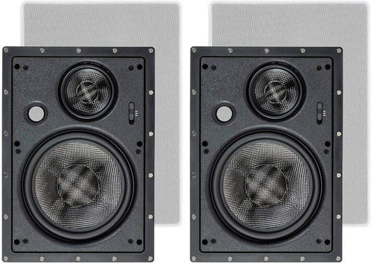 Monoprice 3-Way In Wall Speakers with Carbon Fiber Woofers