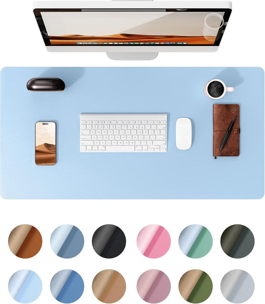 Waterproof Baby Blue Desk Protector 23.6 x 13.8