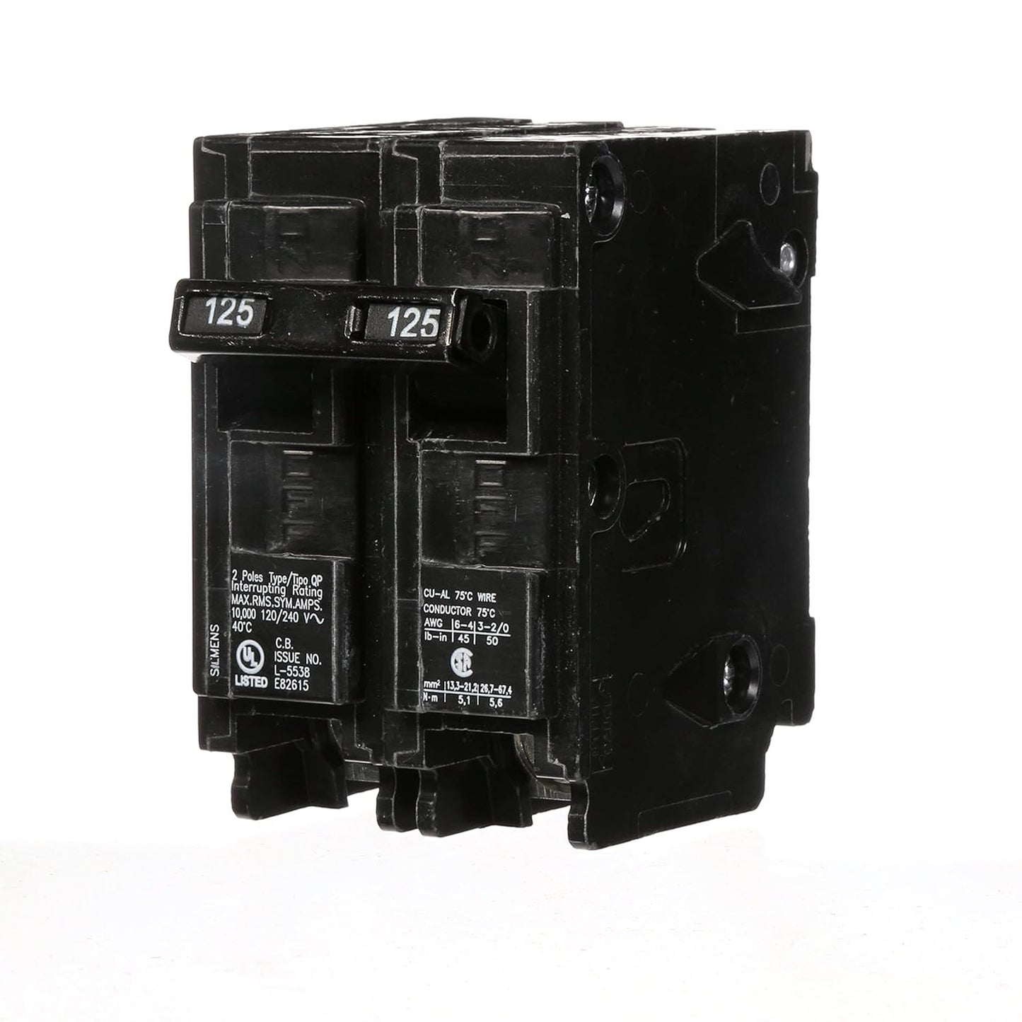 SIEMENS Q2125 125-Amp Double Pole Circuit Breaker Review