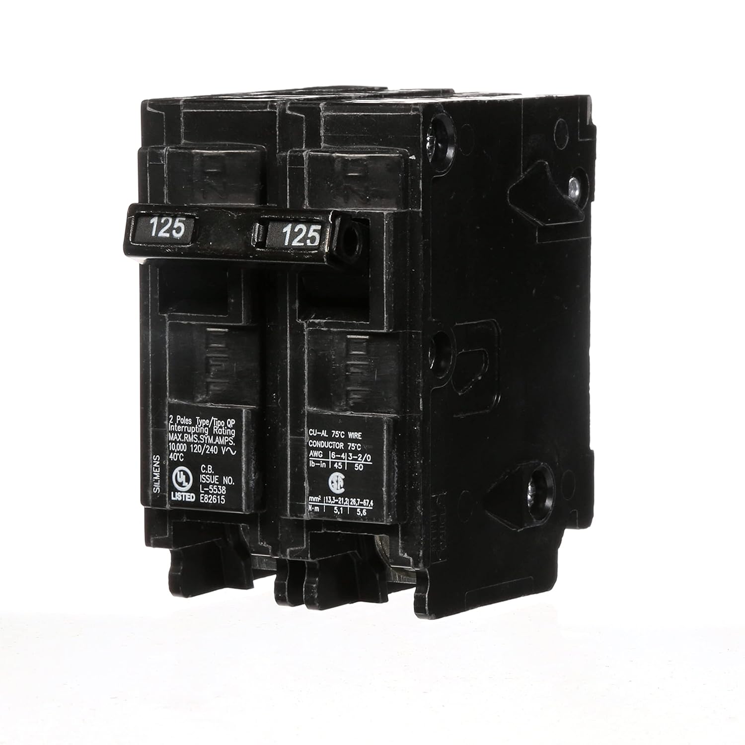 SIEMENS Q2125 125-Amp Double Pole Circuit Breaker Review