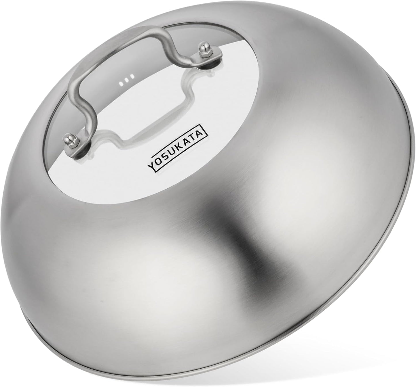 YOSUKATA Wok Lid 11.4 In - Premium Stainless Steel Cover
