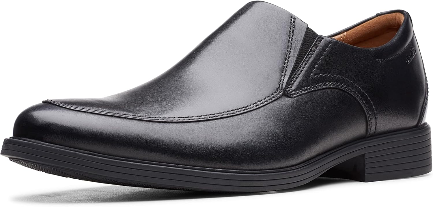 Clarks Mens Whiddon Step: Premium Leather Comfort Shoes