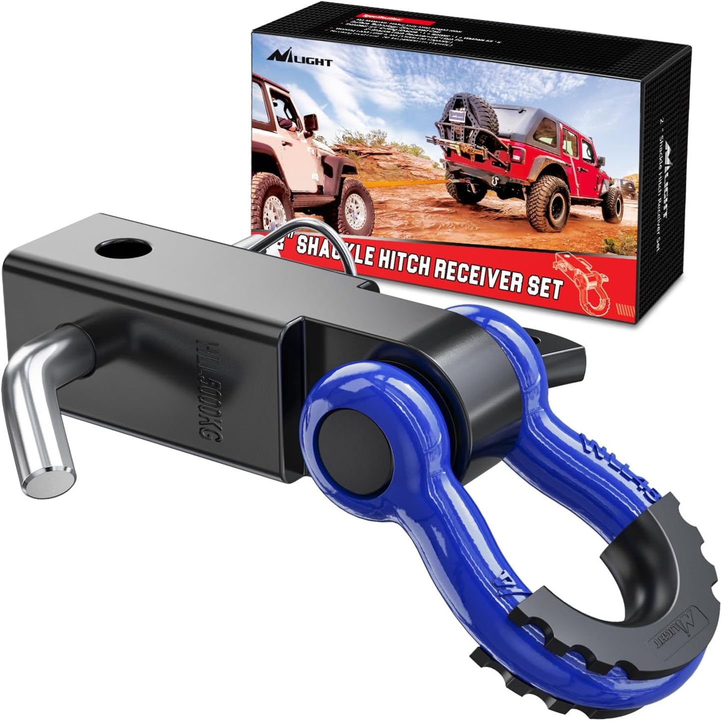 Nilight Shackle Hitch Receiver for Heavy Duty Towing Needs