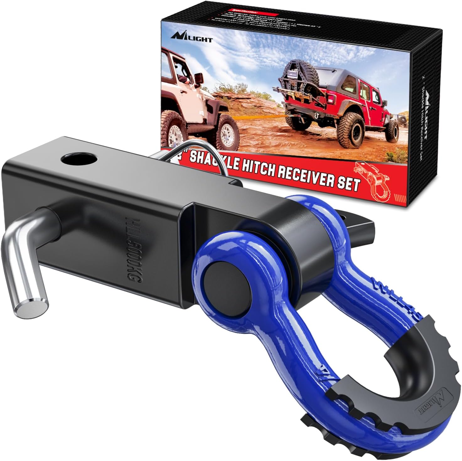 Nilight Shackle Hitch Receiver for Heavy Duty Towing Needs