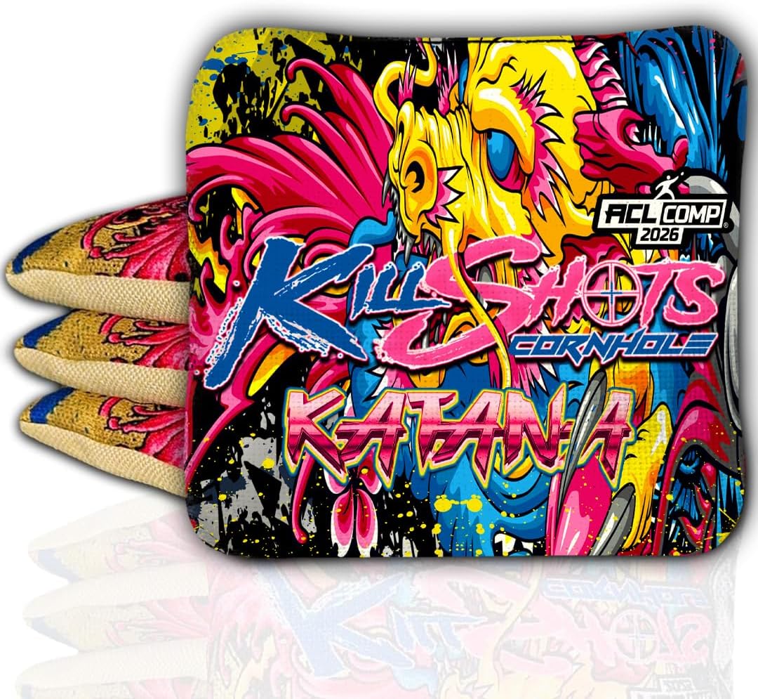 Killshots Cornhole Bags - Katana Series, ACL Certified Quality