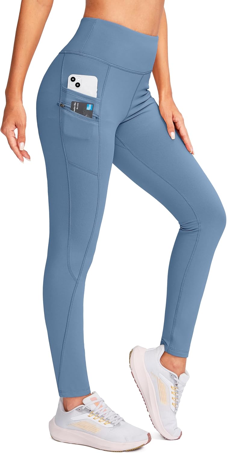 G Gradual Women's Fleece Lined Winter Leggings with Pockets