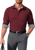COOFANDY Men's Dress Shirt Long Sleeve Casual Button Down - Slim Fit