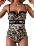 Women's Push Up Wrap Front One Piece Swimsuit - Tummy Control Eomenie