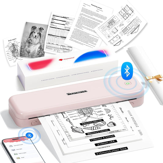 Phomemo M834 Pink Wireless Printer