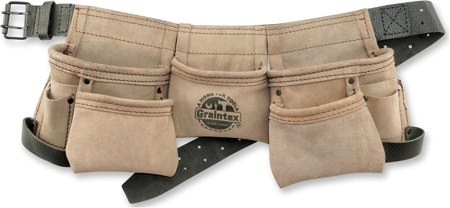 Graintex 9 Pocket Children Tool Belt for Home Improvement Fun