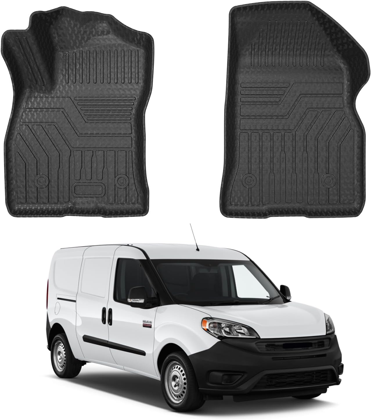 Mixsuper Front Floor Mats for 2015-2022 Ram ProMaster City