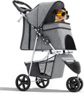 Magshion 3-Wheel Pet Stroller - Foldable Travel Jogger for Small Pets