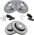 Front and Rear Ceramic Brake Pad and Rotor Kit for 2006-10 Jeep