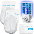 Indoor Fly Trap Plug-in Insect Traps - Quiet Sticky Refills