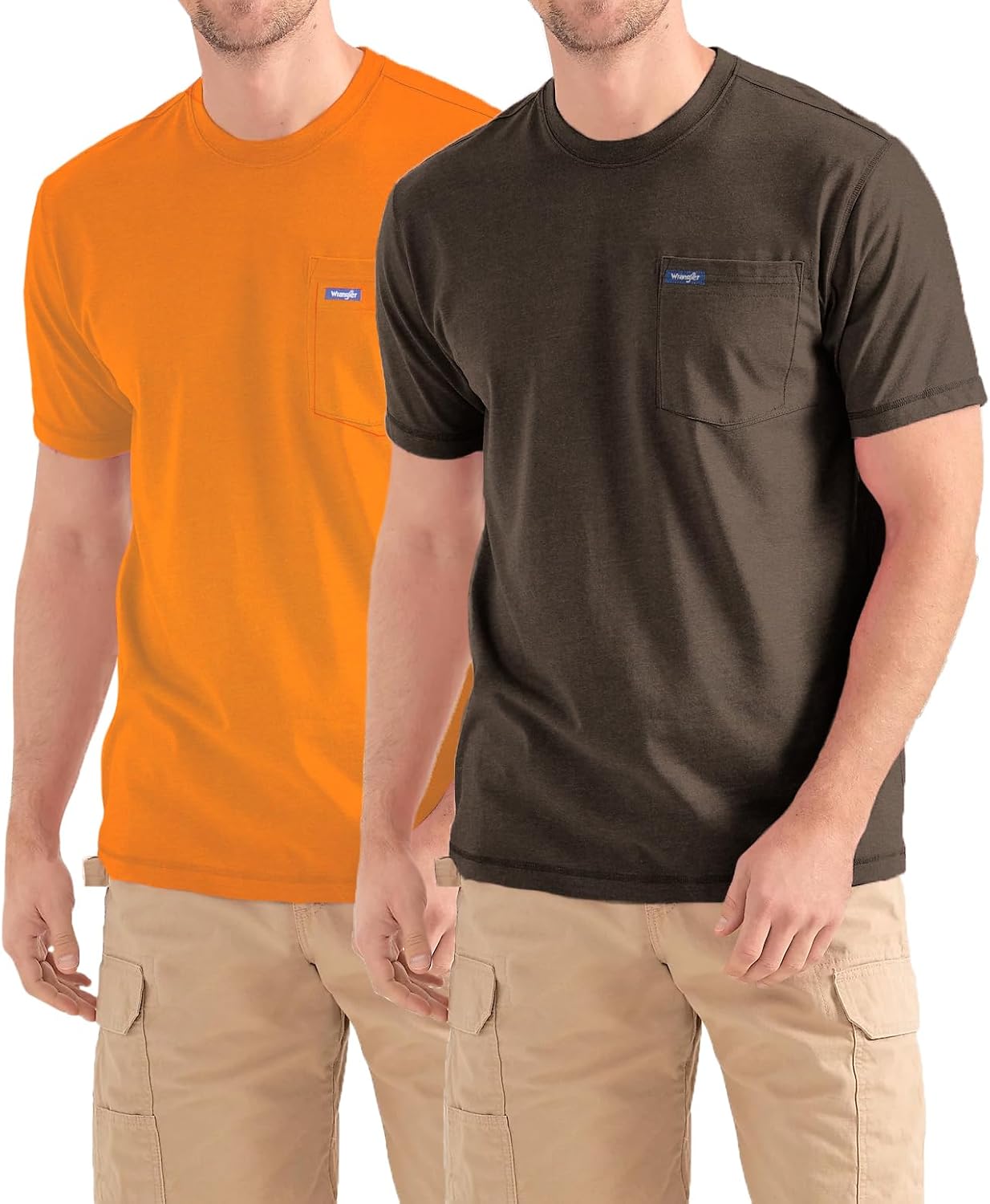 Wrangler Big and Tall T-Shirts for Men - 2 Pack Cotton Tee