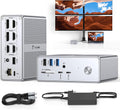 TobenONE Quad Monitor Docking Station with 4 HDMI - 120W Power and 18