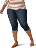 Lee Plus Size Flex Motion Regular Fit 5 Pocket Capri Jean