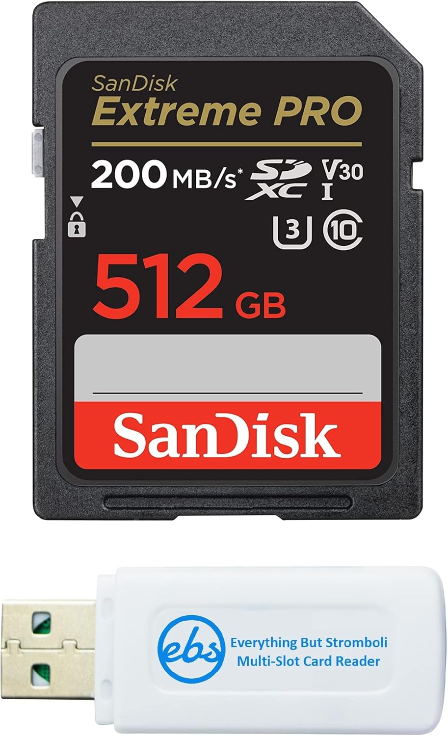 512GB SD Pro Card + Reader Bundle for Sony ZV-E1
