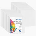 Gotideal Canvas Boards for Painting, 40pcs 12x12 Primed Canvas Panels