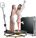 MWE 360 Photo Booth for Events with Colorful RGB Lighting Effects