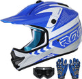 Youth Dirt Bike Helmet DOT Certified - Full Face with Goggles & Gloves