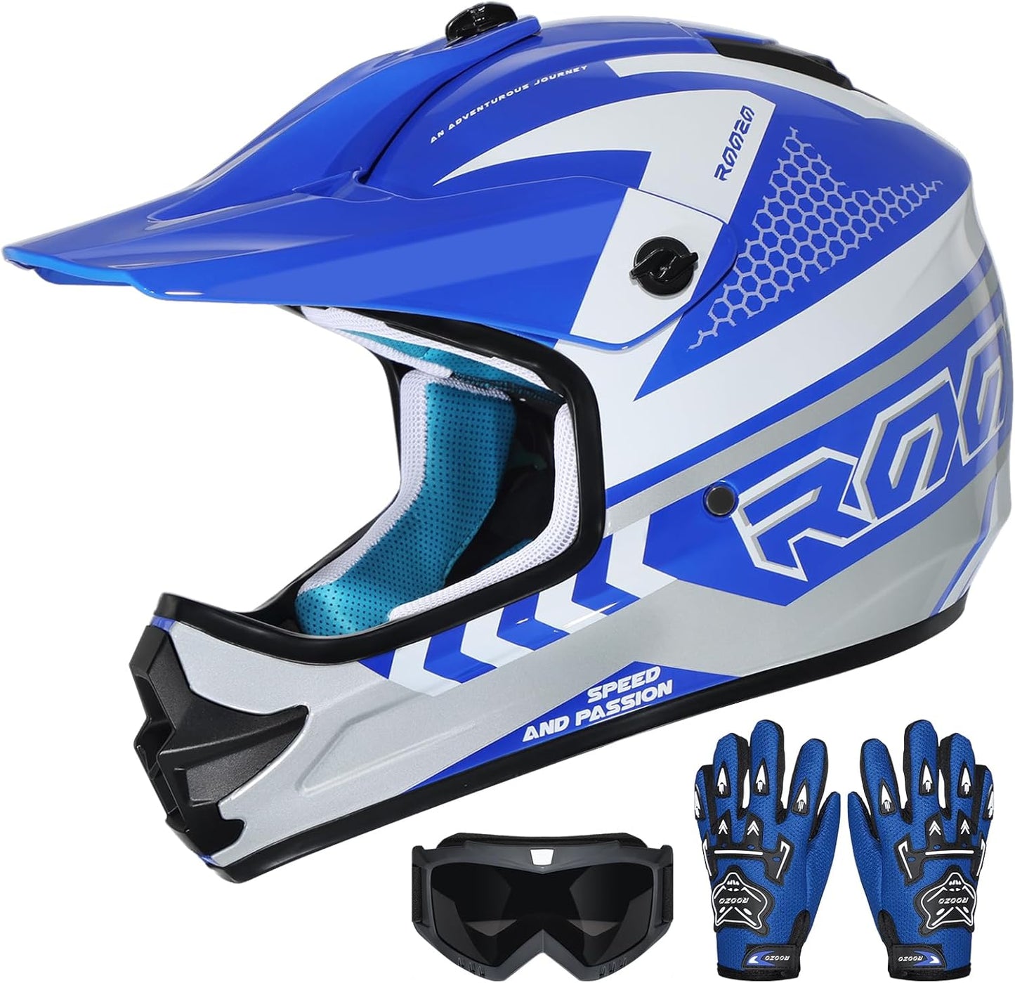 Youth Dirt Bike Helmet DOT Certified for Off-Road Riding Fun